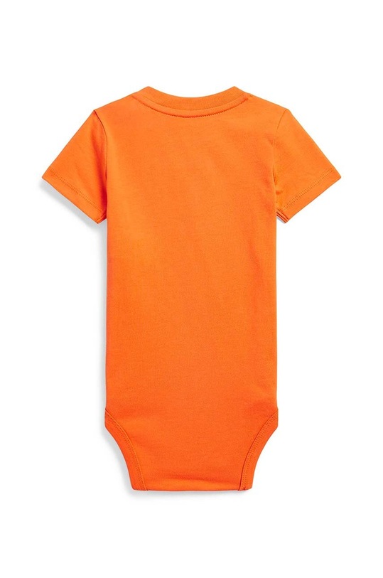 Polo Ralph Lauren body bawełniane niemowlęce 320865748002 pomarańczowy SS23