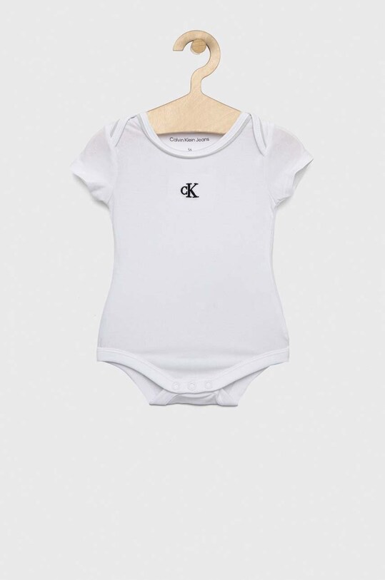 Φορμάκι μωρού Calvin Klein Jeans 2-pack IN0IN00074.PPYX λευκό SS23