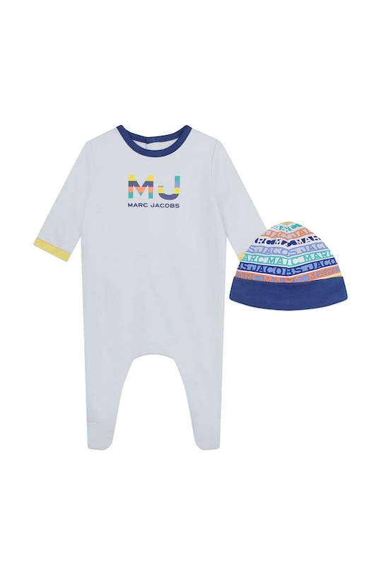 Детские хлопковые ползунки Marc Jacobs Gift Box голубой W98157