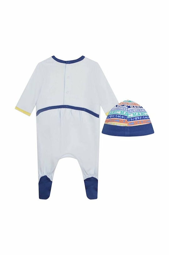 Детские хлопковые ползунки Marc Jacobs W98157 голубой SS23