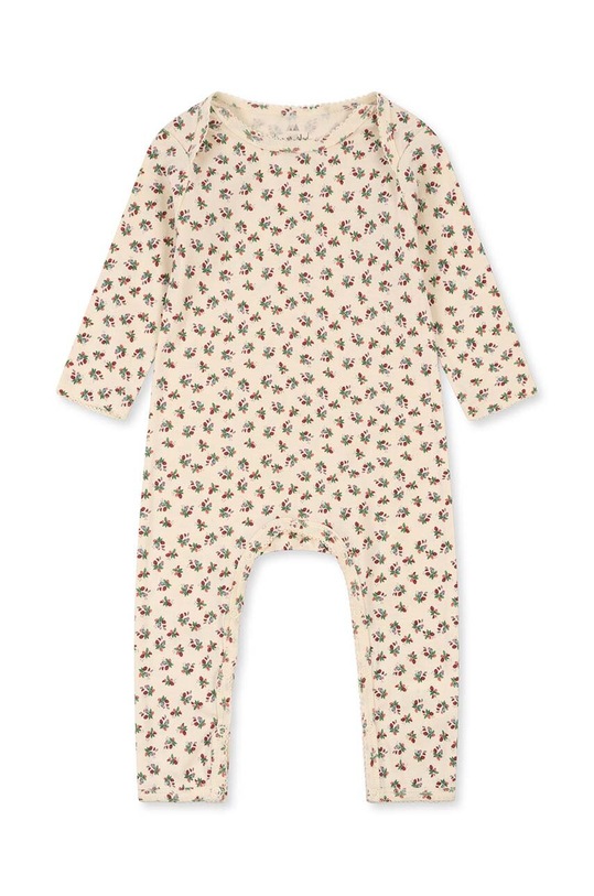 Konges Sløjd pajacyk niemowlęcy bawełniany Produkt niemowlęcy biały KS4848