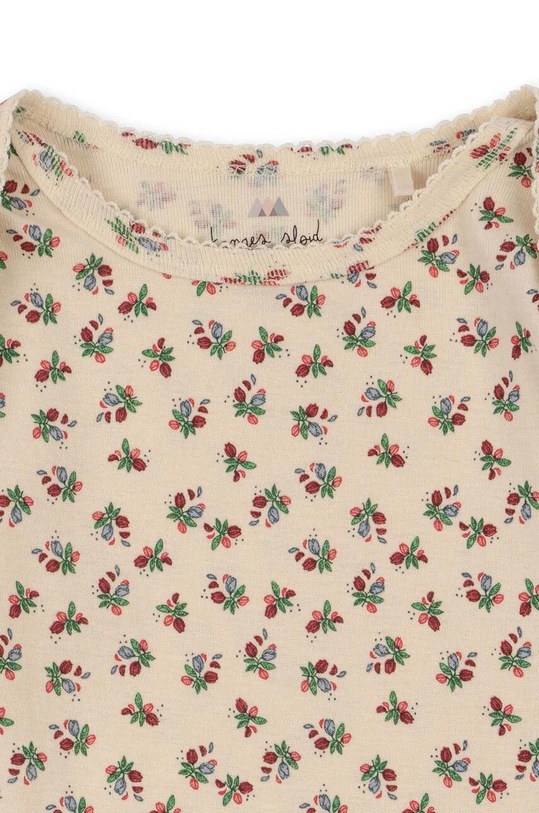 Chłopiec Konges Sløjd pajacyk niemowlęcy bawełniany KS4848 biały