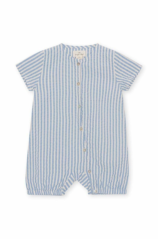 Detské bavlnené dupačky Konges Sløjd Pre bábätká modrá KS4437