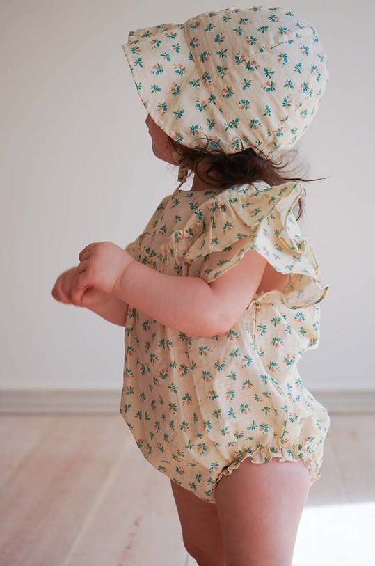 Chłopiec Konges Sløjd body niemowlęce KS5157 beżowy