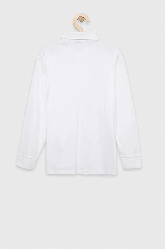 Chłopiec Calvin Klein Jeans longsleeve bawełniany dziecięcy IB0IB01537.PPYX biały