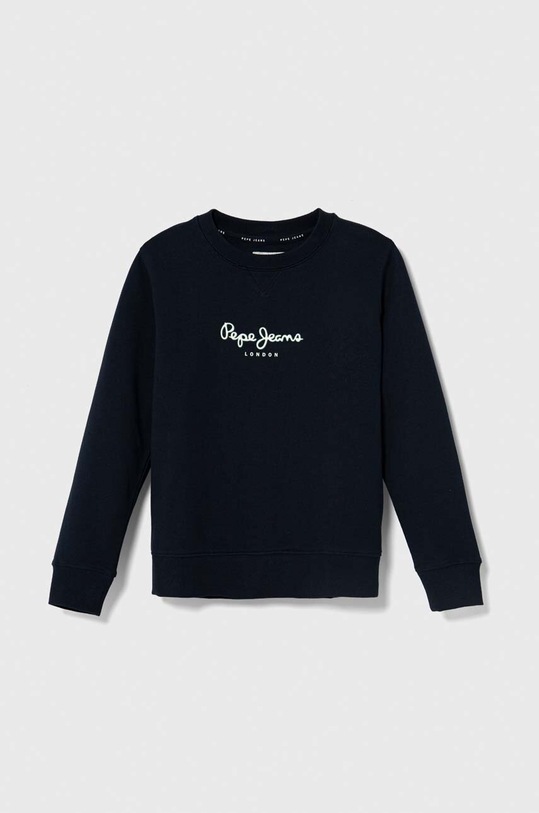 Detská bavlnená mikina Pepe Jeans potlač tmavomodrá PB581444