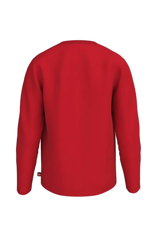 Lego longsleeve bawełniany dziecięcy 12010756.B czerwony SS23