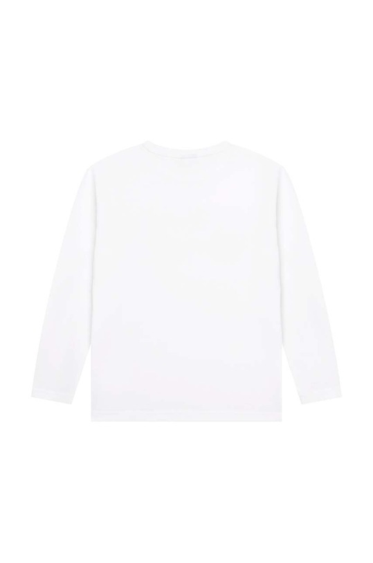 BOSS t-shirt bawełniany dziecięcy J25P25.102.108 biały SS23