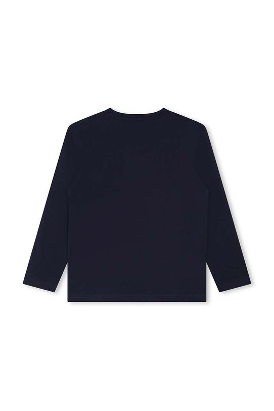 BOSS longsleeve bawełniany dziecięcy J25P25.114.150 granatowy SS23