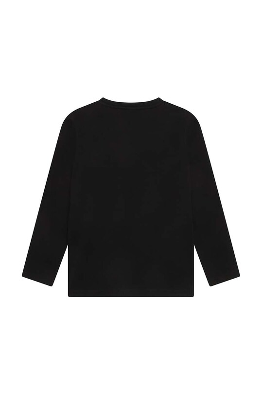 BOSS longsleeve din bumbac pentru copii J25P25.162.174 negru SS23