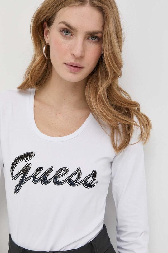 Guess longsleeve W3RI15.J1314 biały SS23