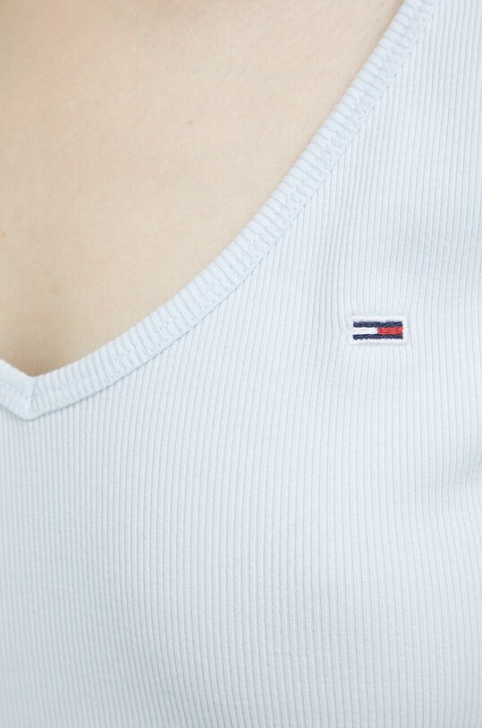 Лонгслів Tommy Jeans DW0DW14278.PPYX блакитний