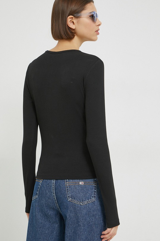 Odzież Tommy Jeans longsleeve DW0DW14277.PPYX czarny