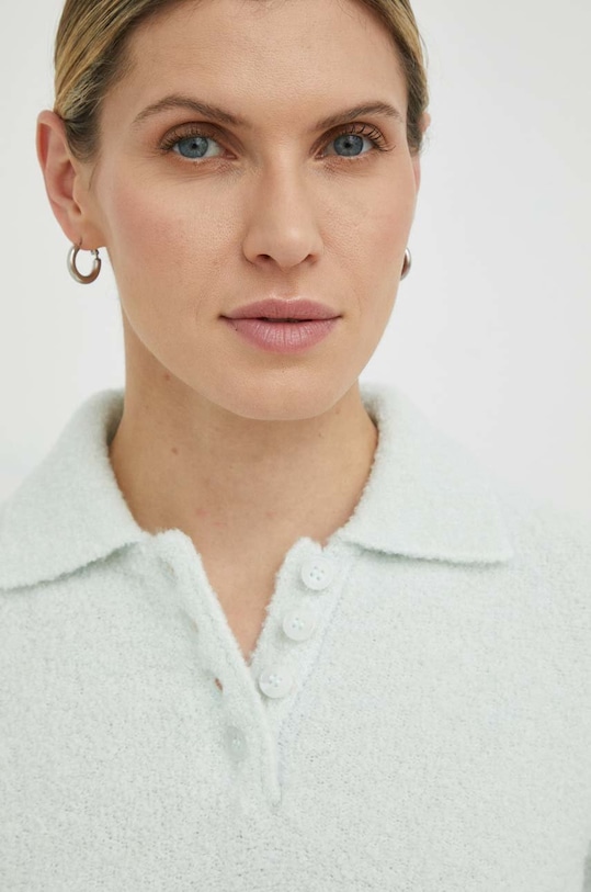 Samsoe Samsoe sweter wełniany zielony F22400045