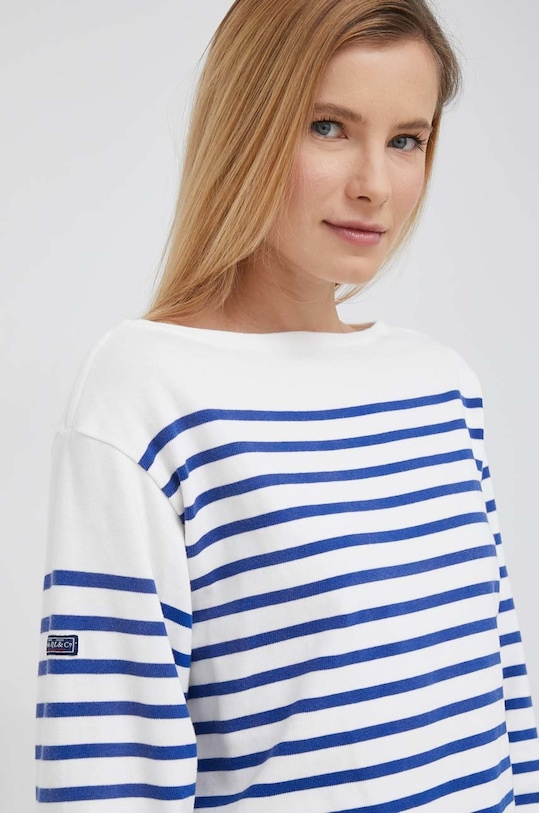 Polo Ralph Lauren top a maniche lunghe in cotone 211891523 bianco