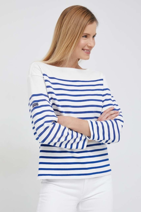 Bavlněné tričko s dlouhým rukávem Polo Ralph Lauren modrá 211891523