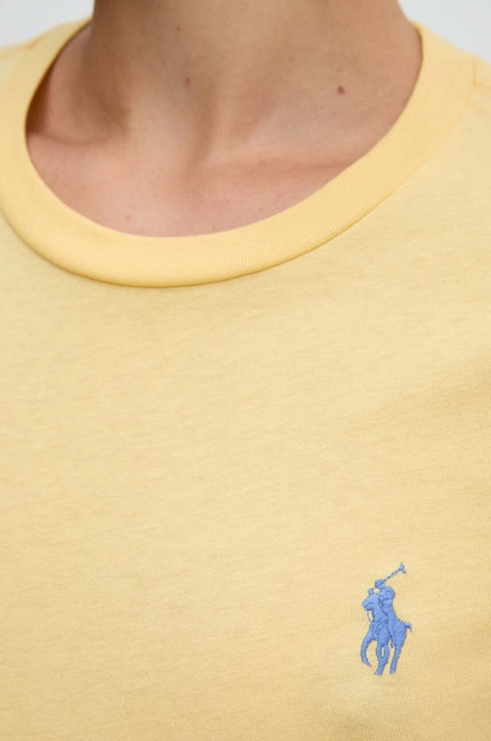Bavlněné tričko s dlouhým rukávem Polo Ralph Lauren 211898699 žlutá