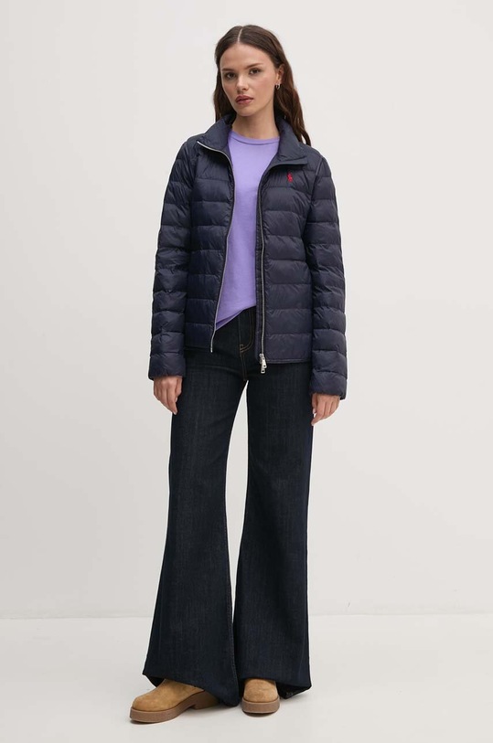 Bavlněné tričko s dlouhým rukávem Polo Ralph Lauren 211898699 fialová NC00