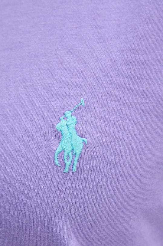 Bavlněné tričko s dlouhým rukávem Polo Ralph Lauren 211898699 fialová