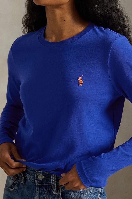 Polo Ralph Lauren longsleeve bawełniany granatowy 211898699