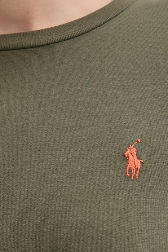 Памучна блуза с дълги ръкави Polo Ralph Lauren 211898699 зелен