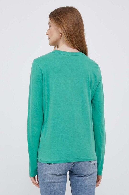 Одяг Бавовняний лонгслів Polo Ralph Lauren 211898699 зелений