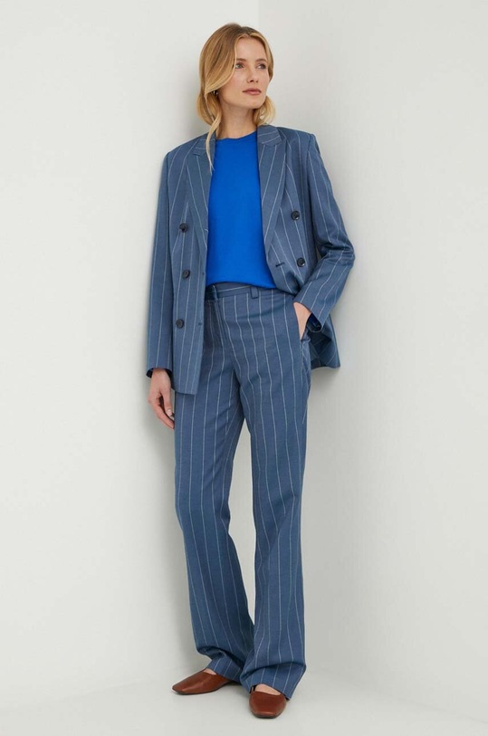 Bavlnené tričko s dlhým rukávom Polo Ralph Lauren 211898699 modrá NC00