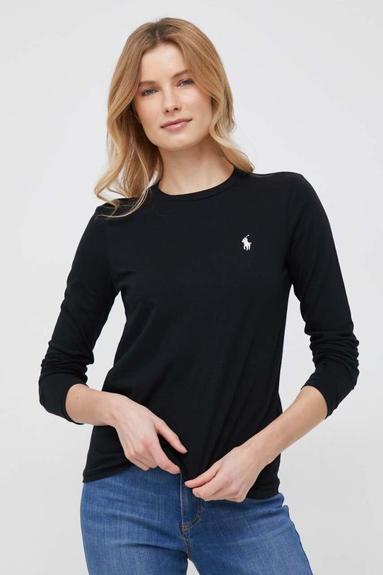 Βαμβακερή μπλούζα με μακριά μανίκια Polo Ralph Lauren