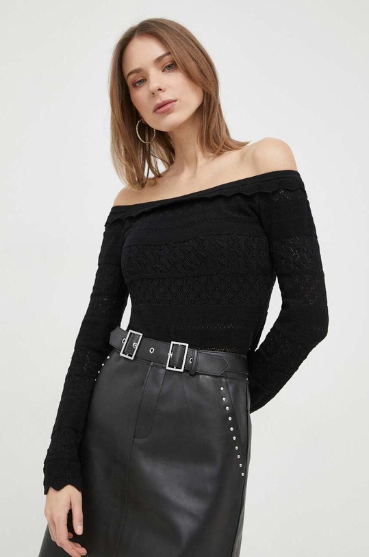 Guess sweter pozostałe czarny W3GR11.Z36H2