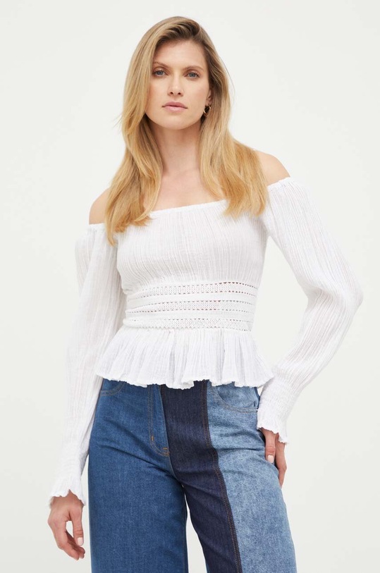 Блузка Guess casual белый W2BH55.WE340