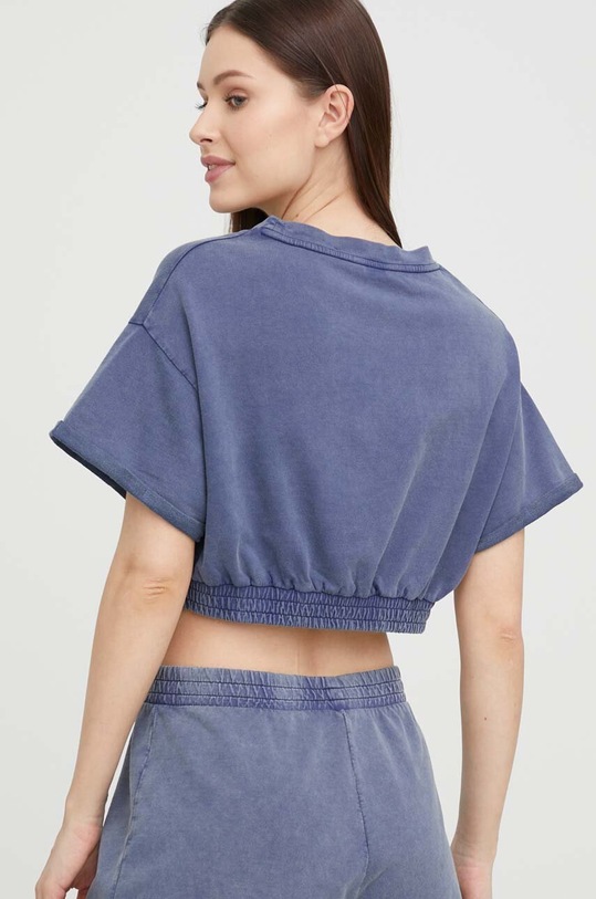 Calvin Klein tricou din bumbac KW0KW02088.PPYX bleumarin SS23