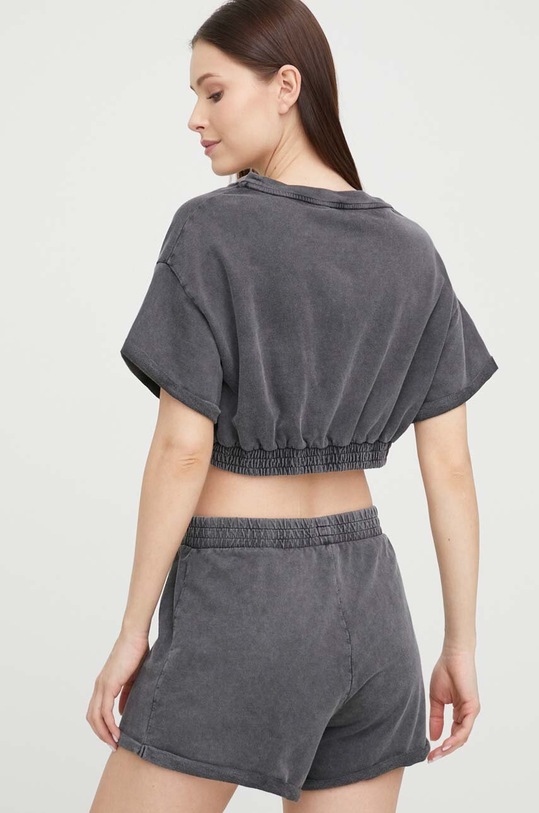 Памучна тениска Calvin Klein KW0KW02088.PPYX сив SS23