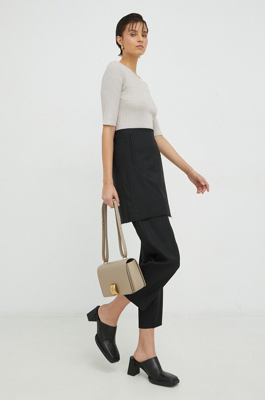 Μάλλινο πουλόβερ By Malene Birger Q71411002 μπεζ SS23
