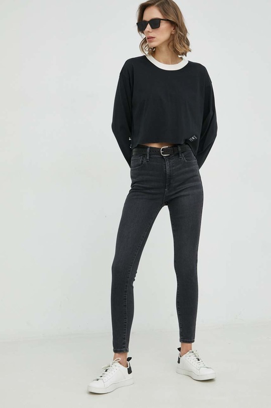 Levi's longsleeve bawełniany A3525.0012 czarny SS23