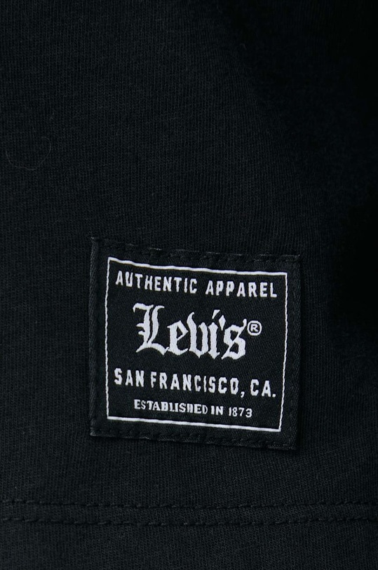 Levi's longsleeve bawełniany czarny A3525.0012