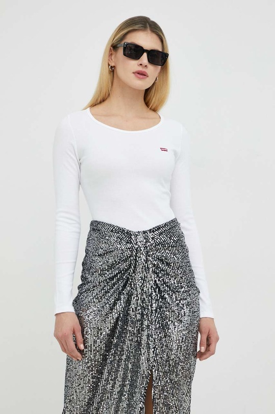 Levi's longsleeve 2-pack z elastanem biały A0787.0000