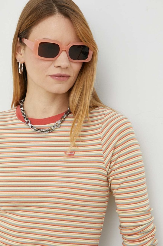 Памучна блуза с дълги ръкави Levi's многоцветен 69555.0042