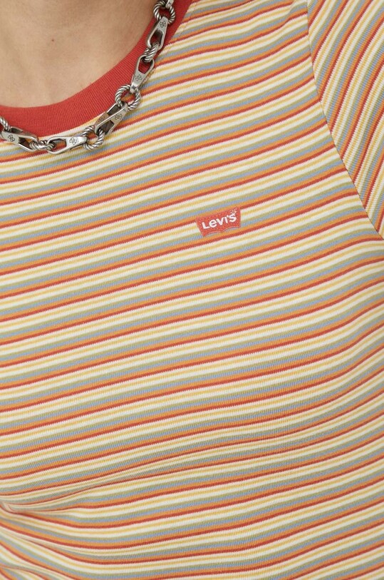 Bavlnené tričko s dlhým rukávom Levi's 69555.0042 viacfarebná