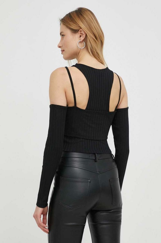 Oblečení Tričko s dlouhým rukávem Calvin Klein Jeans J20J220775.PPYX černá