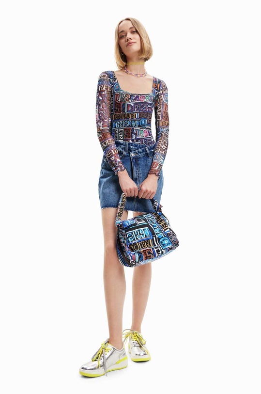 Body Desigual slim černá 23SWQK05