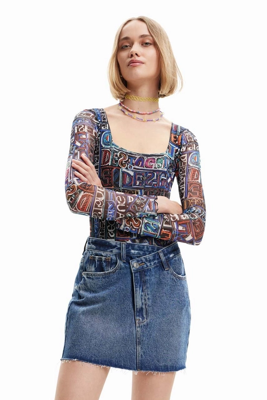 Боди Desigual 23SWQK05 чёрный SS23