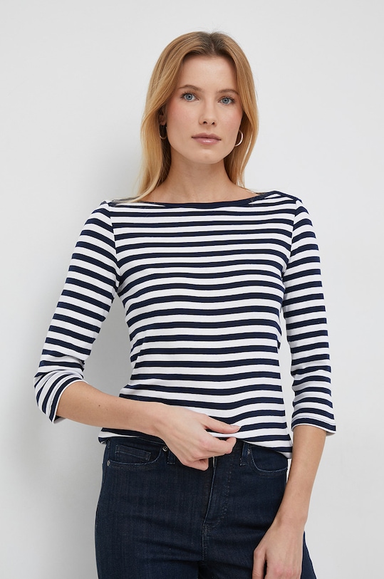 Бавовняний лонгслів United Colors of Benetton бавовна темно-синій 3OA6E16A1.616..