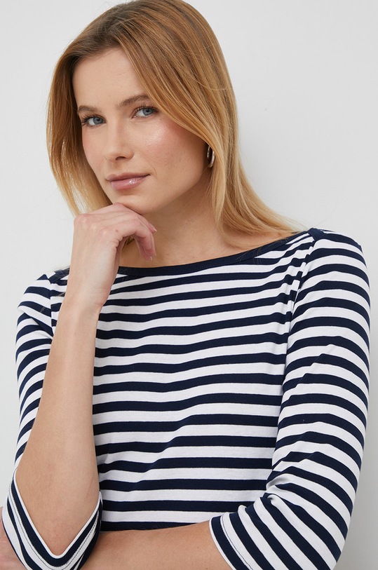 Бавовняний лонгслів United Colors of Benetton темно-синій 3OA6E16A1.616..