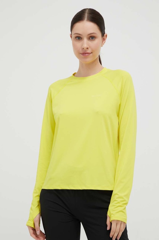 Športna majica z dolgimi rokavi Marmot Windridge Brez vzorca rumena M14236
