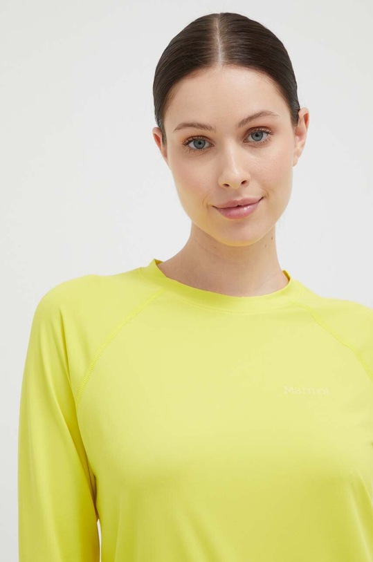 Športna majica z dolgimi rokavi Marmot Windridge rumena M14236