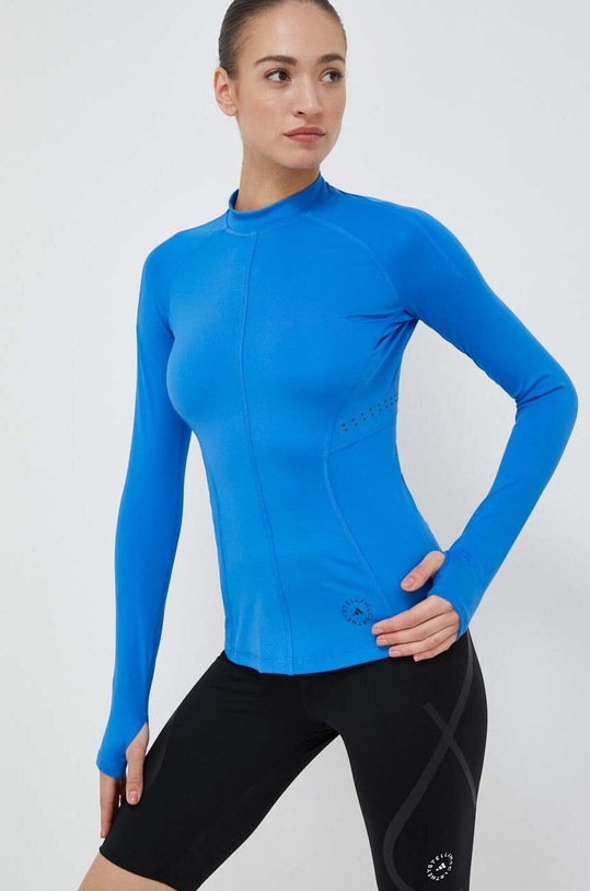 Odzież adidas by Stella McCartney longsleeve treningowy IC9715 niebieski