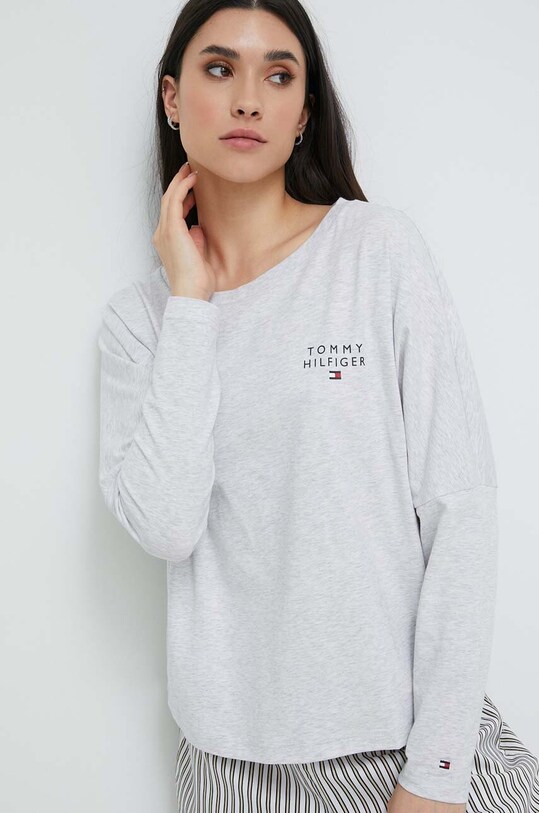 Tommy Hilfiger longlseeve lounge print gri UW0UW04153.PPYX