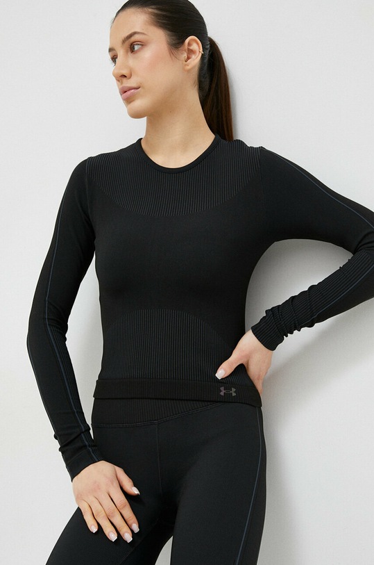 Tréninkové tričko s dlouhým rukávem Under Armour Rush 1373930 černá SS23