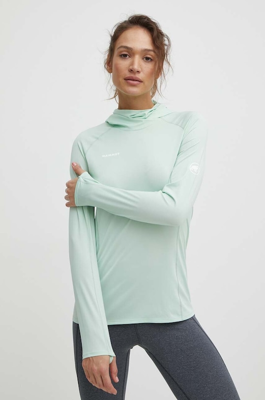 Mammut longsleeve sport Selun FL uni verde 1016.01430