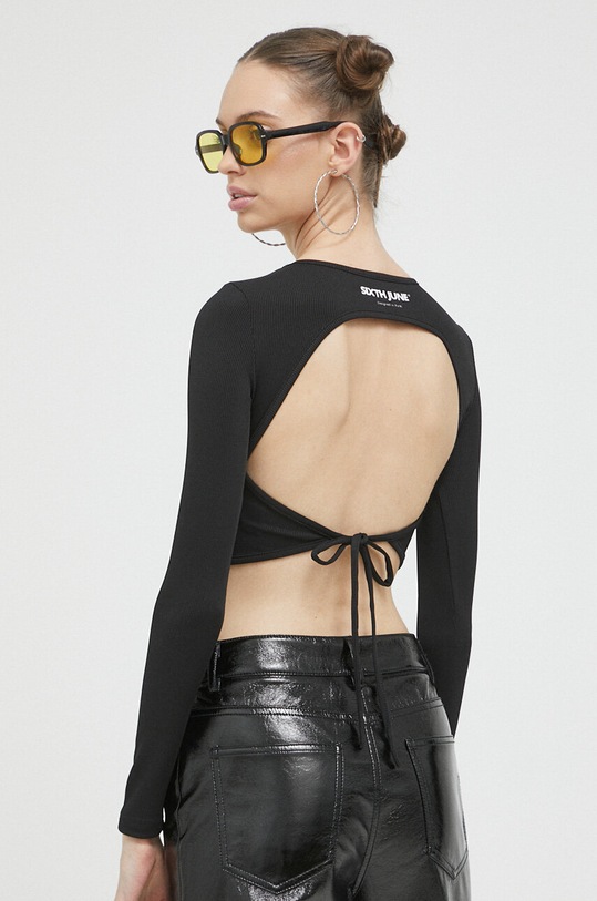 Одежда Лонгслив Sixth June 33668 чёрный